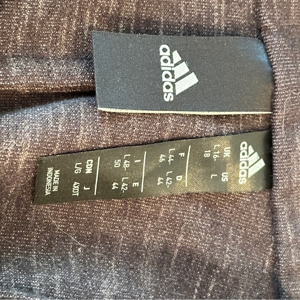 Adidas‎ Heartbreaker Asymmetrical Track Jacket Charcoal Grey Gray Large - Picture 8 of 11